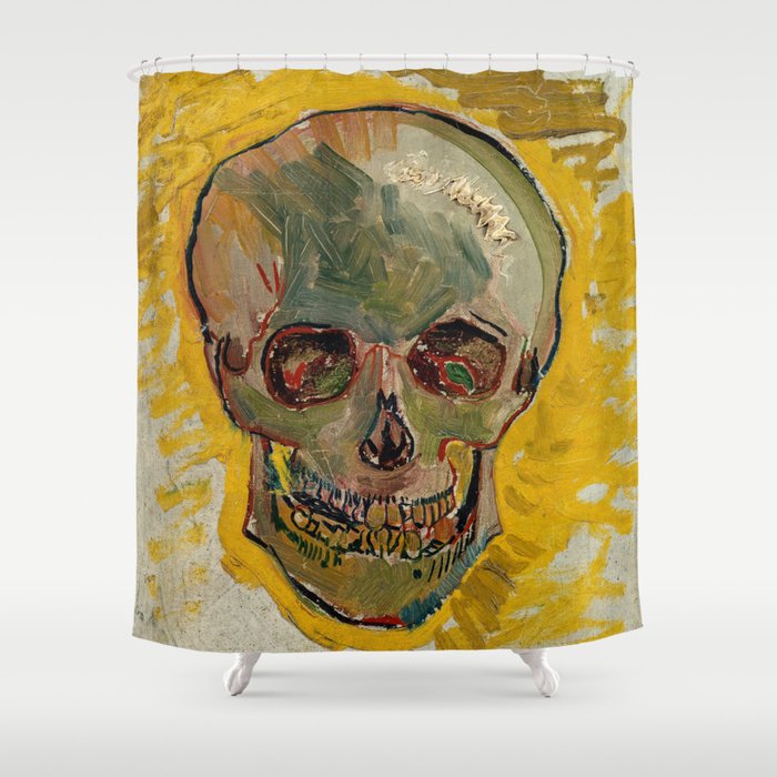 Vincent van Gogh - Skull 1887 #2 Shower Curtain