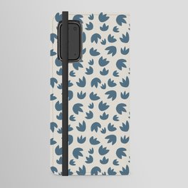 Flower Bulb - 01 - Inky Blue on Alabaster White Android Wallet Case