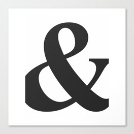 Ampersand Canvas Print