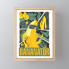 BANANATOR Framed Mini Art Print