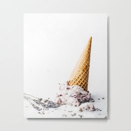 Stracciatella Ice Cream Metal Print | Color, Photo, Dessert, Sweet, Kitchen, Digital, Ice Cream, Stracciatella 