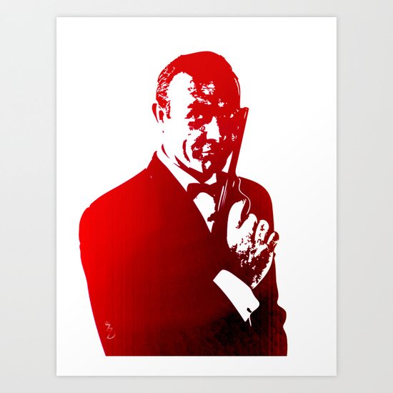James Bond - Red or Dead Art Print