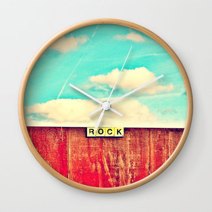 ROCK - Scrabble 2 Wall Clock
