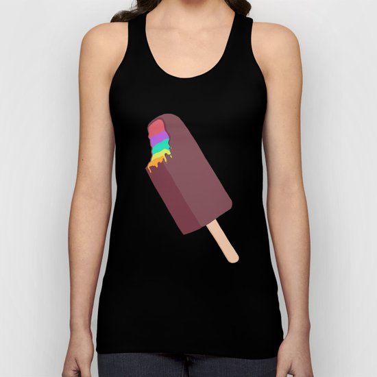 Rainbow in the Dark Fudge Unisex Tank Top