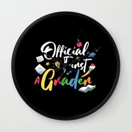 Official First Grader Wall Clock