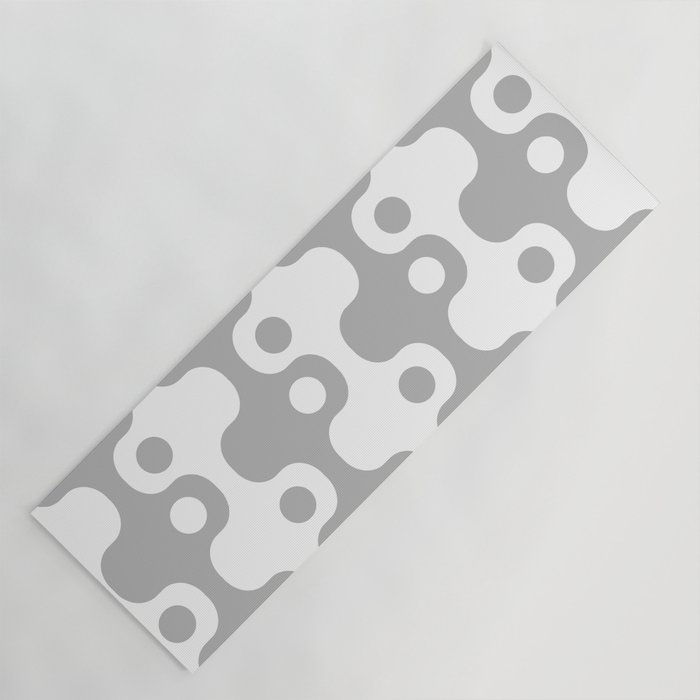 Retro Mid Century Modern Space Age Pattern 857 Gray Yoga Mat