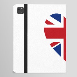 BRITISH UNION JACK HEART iPad Folio Case