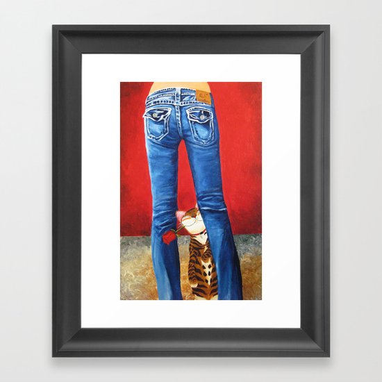 Blue Jeans Framed Art Print