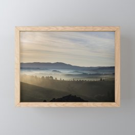 Sunrise Tuscany Italy Framed Mini Art Print