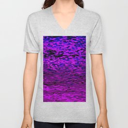 Magenta waves flow series 2 V Neck T Shirt
