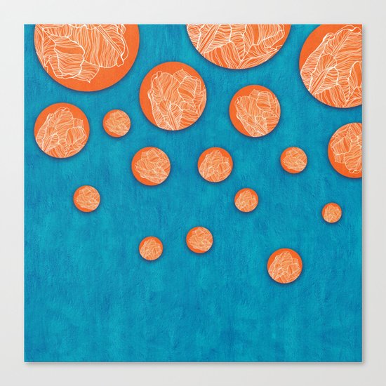 Orange tulips Canvas Print