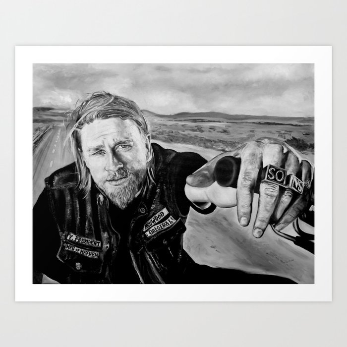 Jax Teller Sons Of Anarchy Art Print By Howie33 Society6