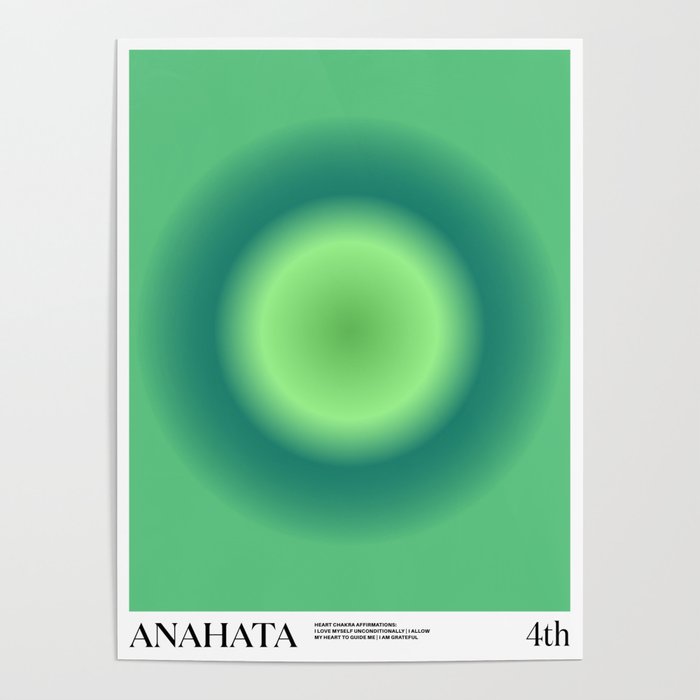 4th Chakra Anahata Heart Poster