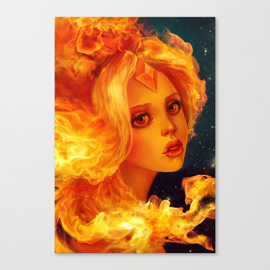 Flame Princess Canvas Print