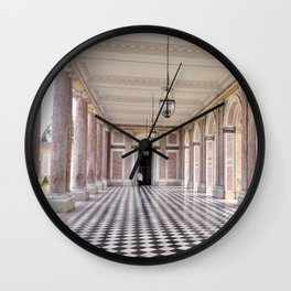 Pretty in Pink - The Grand Trianon at the Palace of Versailles Wall Clock | Pink, Versailles, France, Columns, Travel, Grandtrianon, Palace, Paris, Baroque, Louisxiv 