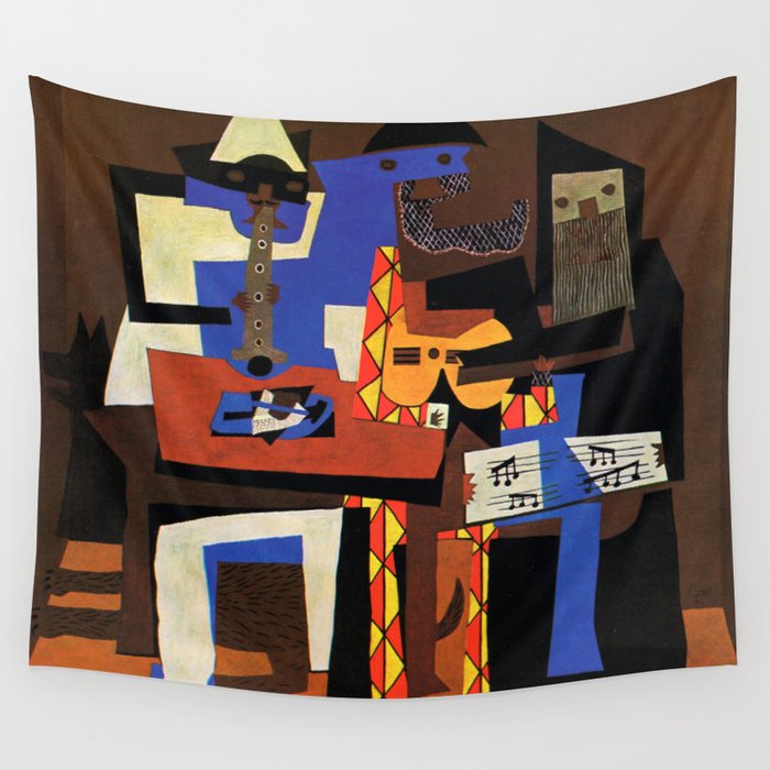Pablo Picasso Three Musicians II Wall Tapestry