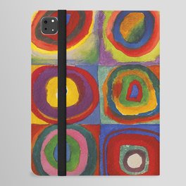 Kandinsky Squares With Concentric Circles iPad Folio Case