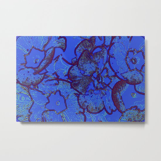 blue primroses Metal Print