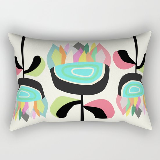 Joyful Plants Rectangular Pillow
