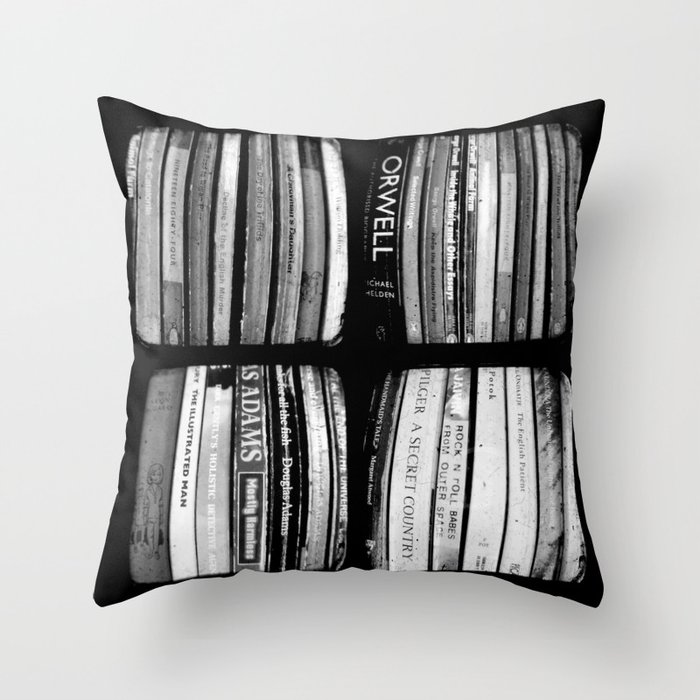 The Bookshelf - Through The Viewfinder (TTV) - Polyptych Throw Pillow