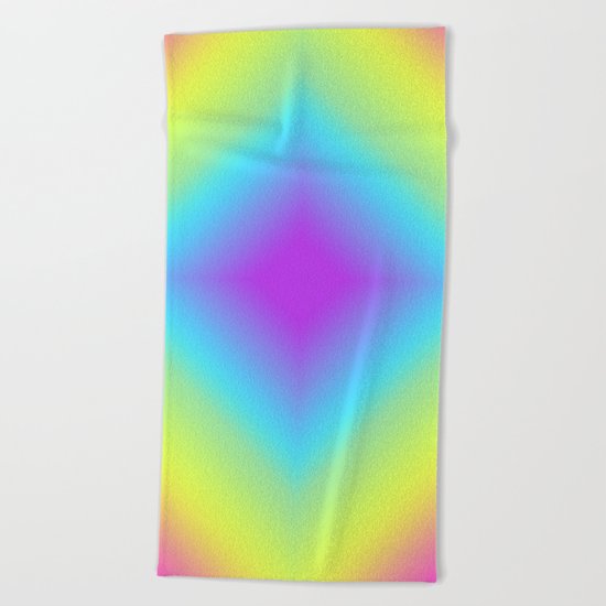Diamond Rainbow Gradient Beach Towel