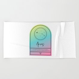 Aries Zodiac | Gradient Arch Beach Towel