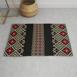 Embroidery Romanian beautiful colors Rug