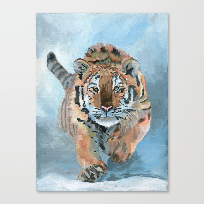 Snow tiger Canvas Print