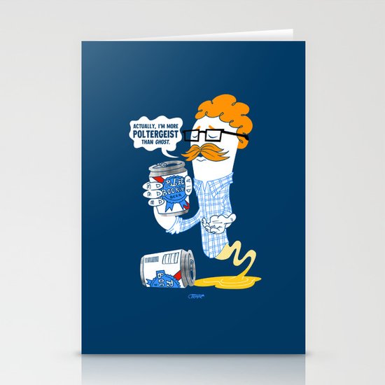 Hipster Ghost Stationery Cards