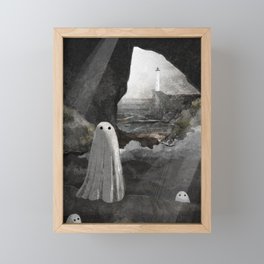 The Caves are Haunted Framed Mini Art Print