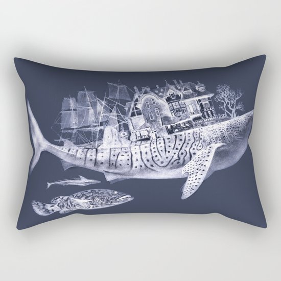 shark night Rectangular Pillow