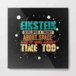 Einstein Spacetime Universe theory science shirt Metal Print | Solarsystem, Universe, Giftidea, Graphicdesign, Astro, Astronomy, Curated, Constellation, Infinity, Mysticism 