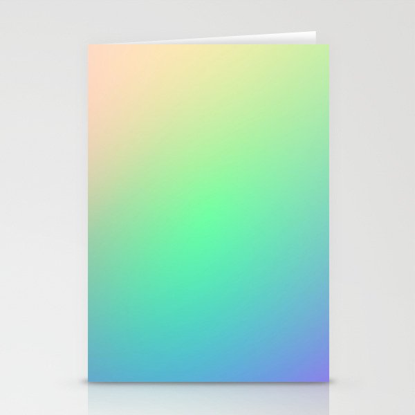 Rainbow Watercolor Gradient  Stationery Cards