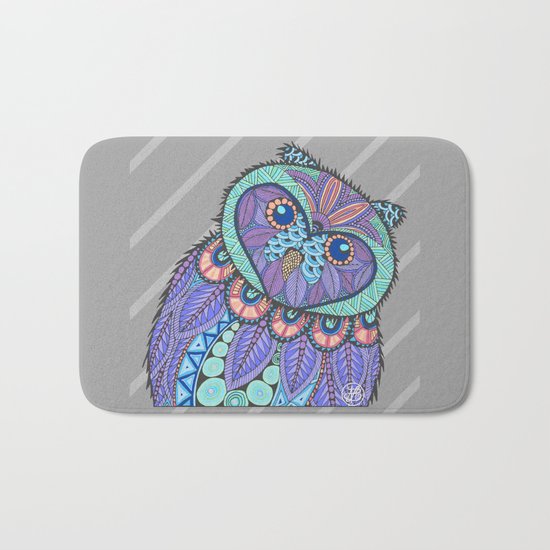 Spring Owl Bath Mat