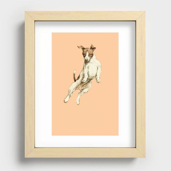 Jack Russell Recessed Framed Print