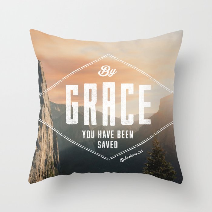 Ephesians 2:5 Throw Pillow