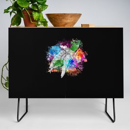Turtle Relaxed Chilling Sea Ocean Beach Credenza