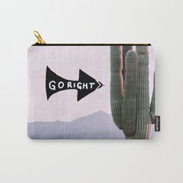 Go right - Beautiful pastel Cactus Carry-All Pouch