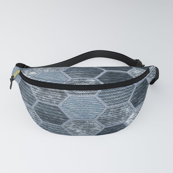 Abstract Jeans Fanny Pack