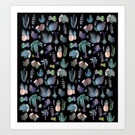 collab franciscomff , tropical adventure Art Print