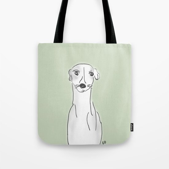 Daisy, the Greyhound Tote Bag