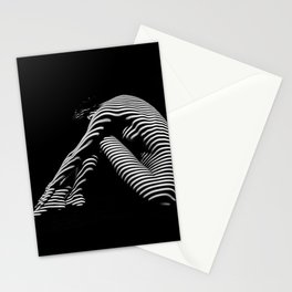 8903-SLG BW Zebra Striped Fine Art Nude Woman Print Signed Chris Maher