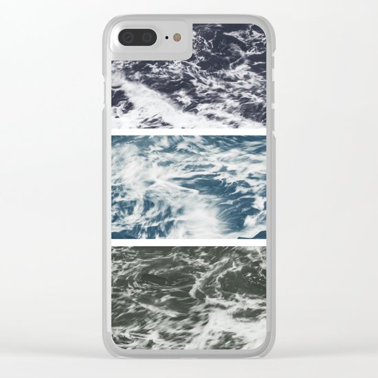 SaltWater Tryptych Variation II Clear iPhone Case