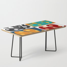 Spots patterned color leaves patchwork 3 Coffee Table
