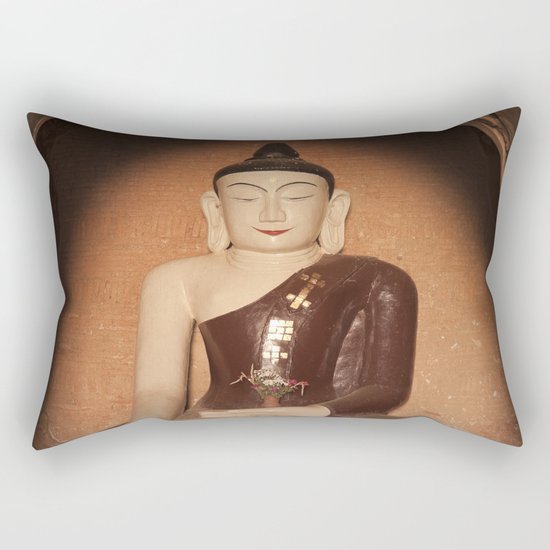 Buddha in Bagan Rectangular Pillow