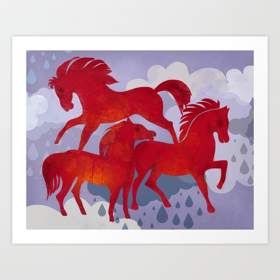 stormy weather Art Print