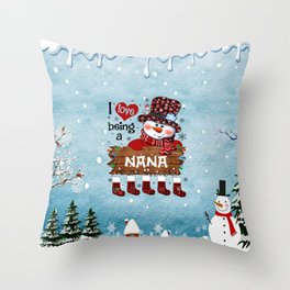 Nana Christmas | Christmas Gift Throw Pillow