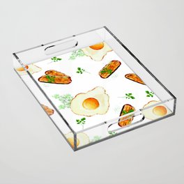 egg pattern Acrylic Tray