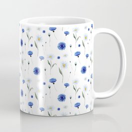 Cornflower and daisy. Mug