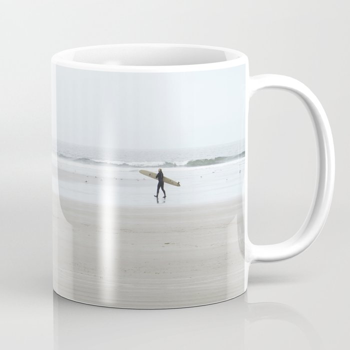 Sleeping Sickness Coffee Mug | Photography, Digital, Photography, Ocean, Surf, Moody, Cloudy, Tofino, Canada